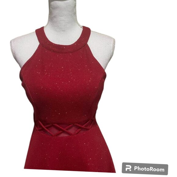 Emerald Sundae A-Line Flirty Sleeveless Mini Holiday Event Party Sequins… - Picture 7 of 15